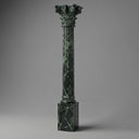 Marble Pillar in Verde Alpi - Image 1