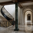 Marble columns in Verde Alpi - Image 2