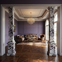Stone pillars in Calacatta Crema Viola - Image 2