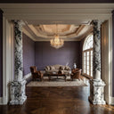 Pillars stone in Calacatta Crema Viola - Image 2