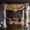 Natural stone pillars in Calacatta Crema Viola - Image 2