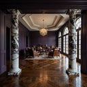 Marble columns in Calacatta Crema Viola - Image 2