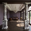 Stone columns in Calacatta Crema Viola - Image 2