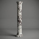 Marble Pillar in Calacatta Crema Viola - Image 1