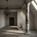 Marble Pillar in Calacatta Crema Viola - Image 2