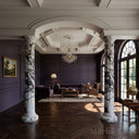 Marble Pillar in Calacatta Crema Viola - Image 3