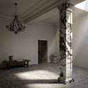 Column Marble in Calacatta Crema Viola - Image 3