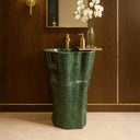 Baignoire en pierre de rivière