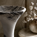 pedestal bathroom sinks in Italian Panda Marble - Image 4