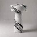 marble pedestal sink in Italian Panda Marble - Image 1