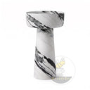 marble pedestal sink in Italian Panda Marble - Image 6