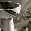 marble pedestal sink in Italian Panda Marble - Image 3
