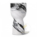 bathroom sink and pedestal in Italian Panda Marble - Image 6