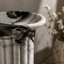 bathroom freestanding sink in Italian Panda Marble - Image 4