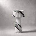 marble pedestal sink in Italian Panda Marble - Image 1