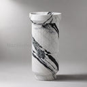 pedestal marble sink in Italian Panda Marble - Image 1