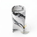 bathroom sink and pedestal in Italian Panda Marble - Image 5