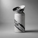 marble pedestal sink in Italian Panda Marble - Image 1