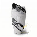 pedestal marble sink in Italian Panda Marble - Image 6