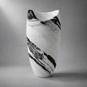 pedestal marble sink in Italian Panda Marble - Image 1