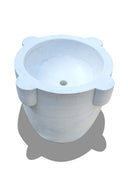 Hand-Carved Drum Pedestal Sink 32" Tall