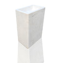 White Marble Pedestal Sink Classic 33.5" Tall