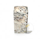 Designer Pedestal Sink | Italian Valgri hWite Marble 33.46" Tall