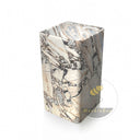 Designer Pedestal Sink | Italian Valgri hWite Marble 33.46" Tall