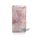 Pink Marble Pedestal Sink 33.46" Tall