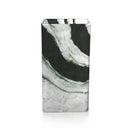 Unique Modern Pedestal Sink | Panda White Marble 33.46" Tall