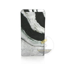 Unique Modern Pedestal Sink | Panda White Marble 33.46" Tall