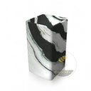 Unique Modern Pedestal Sink | Panda White Marble 33.46" Tall