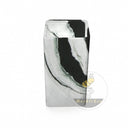 Unique Modern Pedestal Sink | Panda White Marble 33.46" Tall