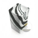 Unique Modern Pedestal Sink | Panda White Marble 33.46" Tall