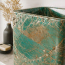 Custom Pedestal Sink | Amazon Turquoise Marble 33.46" Tall