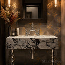 Marble Vanity Top in Calacatta Crema Viola - Image 2
