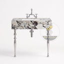 Marble Vanity Top in Calacatta Crema Viola - Image 5