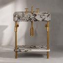 Marble Vanity Countertop in Calacatta Crema Viola - Image 1