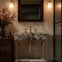 Marble Vanity Countertop in Calacatta Crema Viola - Image 2
