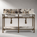 marble for vanity in Calacatta Crema Viola - Image 1