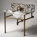 marble for bathroom vanity in Calacatta Crema Viola - Image 1