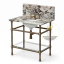 marble basin in Calacatta Crema Viola - Image 3