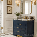 marble bathroom countertops in Calacatta Crema Viola - Image 2