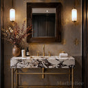 marble sink vanity top in Calacatta Crema Viola - Image 2