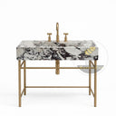marble sink vanity top in Calacatta Crema Viola - Image 3