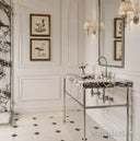 marble vanity top sink in Calacatta Crema Viola - Image 3