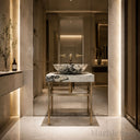 Marble Vanity Top in Calacatta Crema Viola - Image 3