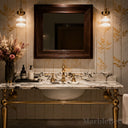 Marble Vanity Countertop in Calacatta Crema Viola - Image 2