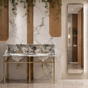marble for vanity in Calacatta Crema Viola - Image 2