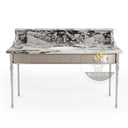 bathroom marble vanity in Calacatta Crema Viola - Image 4